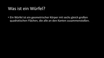 Vorschau - Arbeitsblätter - AB mit Fragen zum Thema "Würfel" + Lösungsblatt - Seite 2