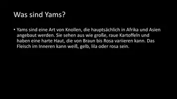 Vorschau - Arbeitsblätter - AB mit Fragen zum Thema "Yams" + Lösungsblatt - Seite 2