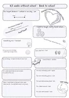 Vorschau - Arbeitsblätter - 6,5 weeks without school - My (summer) holidays - Warm - up - Deckblatt