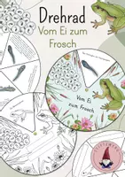 Vorschau - Mal- und Bastelvorlagen - Drehrad: Vom Ei zum Frosch/ Die Entwicklung des Frosches - Deckblatt
