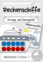 Vorschau - Arbeitsblätter - Rechenschiffe | Bastelvorlage und Übungsheft | Zehnerfeld - Deckblatt