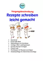 Vorschau - Stundenentwürfe - Aufsatz-Rezepte: Rezept schreiben - leicht gemacht - Deckblatt