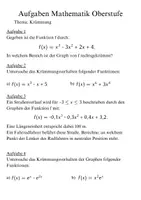 Vorschau - Arbeitsblätter - Mathematik Aufgaben Krümmung - Seite 1