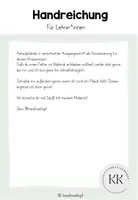 Vorschau - Poster - Anlautplakate - Schreibschrift - Vereinfachte Ausgangsschrift (VA) - Buchstabeneinführung - Seite 1