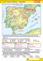 Vorschau - Arbeitsblätter - Iberische Halbinsel – Topographie - Seite 2