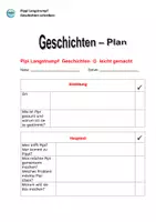 Vorschau - Arbeitsblätter - Pippi Langstrumpf Geschichten schreiben (einfach-schwer) - Seite 2
