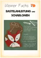 Vorschau - Mal- und Bastelvorlagen - Kunst: Fuchsklasse - Umhängeschild - Eine Bastelanleitung und Schablonen - Seite 1