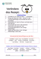Vorschau - Arbeitsblätter - Aufsatz-Rezepte: Schinken-Käse-Toast (einfach bis schwer) - Seite 3