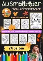 Vorschau - Mal- und Bastelvorlagen - Bunte Herbstkörbchen: Kreative Ausmalbilder mit Sprüchen - Seite 2