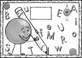 Vorschau - Arbeitsblätter - Deckblatt / Heftumschlag: Zahlenheft und Buchstabenheft - Seite 3