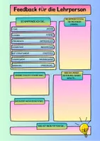 Vorschau - Arbeitsblätter - Zeugnis / Feedback für die Lehrperson / Lehrer*innen (SII) - Seite 2
