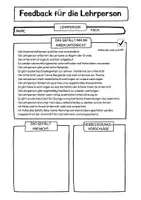 Vorschau - Arbeitsblätter - Zeugnis / Feedback für die Lehrperson / Lehrer*innen (SII) - Seite 3