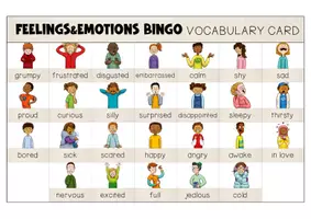 Vista previa - Juegos / Gamificación - Feelings and Emotions BINGO GAME - página 3