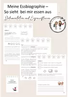 Vorschau - Arbeitsblätter - Meine Essbiografie - so sieht essen bei mir aus - Deckblatt