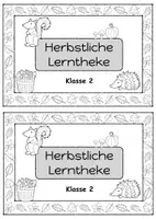 Vorschau - Arbeitsblätter - Herbst Lerntheke Klasse 2 Deutsch Mathe 24 Aufgaben - Seite 2