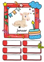 Vorschau - Poster - Schaf Geburtstagskalender für die Schafklasse - Seite 1