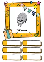 Vorschau - Poster - Waschbär Geburtstagskalender für die Waschbärklasse - Seite 2
