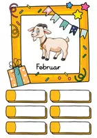Vorschau - Poster - Ziege Geburtstagskalender für die Ziegenklasse - Seite 2