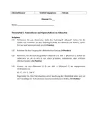 Vorschau - Klassenarbeiten - Chemieklausur-Aufgabe zum Thema Alkohole (EF) - bearbeitbar - Deckblatt