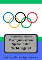 Vorschau - Arbeitsblätter - Perfekt für Inaktive - Olympia in der Nachkriegszeit - Deckblatt