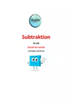 Vorschau - Arbeitsblätter - Subtraktion: Arbeitsblätter ZR 100 - Deckblatt
