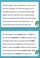 Vorschau - Aufgabenkarten - DaF / DaZ Englisch Sommer Fehlerteufel Doppelkonsonanten - Seite 3