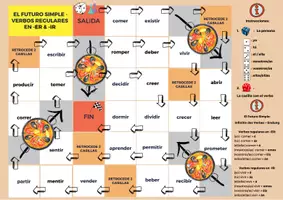 Vorschau - Spiele - Futuro simple - Verbos REGULARES en -ER & -IR - Juego de dados - Seite 1