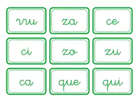Vista previa - Tarjetas / Manipulativos - TARJETAS SÍLABAS - PARTE 2 - minúsculas - página 3