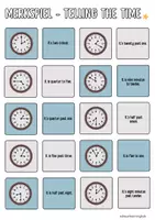 Vorschau - Spiele - TELLING THE TIME - Merkspiel (Finde die Pärchen) - Seite 1