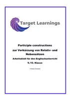 Vorschau - Arbeitsblätter - Materialpaket | Englisch | participle constructions | 9. 10. Klasse - Deckblatt