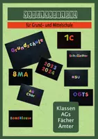 Vorschau - Bildkarten - Schilder Beschriftung Klassen, Lehrer, Fächer - Deckblatt