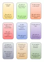 Vorschau - Spiele - Lesekette Possessiv-Pronomen "Ich gehe, Wer geht?" - Seite 1