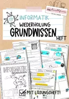 Vorschau - Arbeitsblätter - Informatik: Wiederholungsheft Grundlagen des Informatikunterrichts - Deckblatt