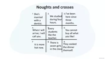 Vorschau - Spiele - Englisch. Noughts and crosses Game. Fehler korrigieren. - Seite 2
