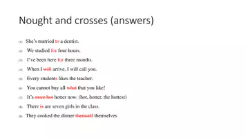 Vorschau - Spiele - Englisch. Noughts and crosses Game. Fehler korrigieren. - Seite 3