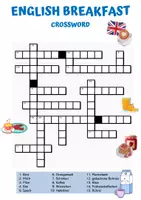 Vorschau - Arbeitsblätter - English Breakfast Crossword - Deckblatt