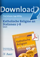 Vorschau - Arbeitsblätter - Katholische Religion an Stationen 7-8 - Islam - Deckblatt