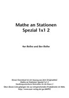 Vorschau - Stationenlernen - Mathe an Stationen Spezial 1x1 2 - 4er-Reihe und 8er-Reihe - Seite 1