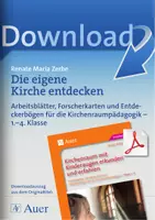 Vorschau - Stundenentwürfe - Die eigene Kirche entdecken - Arbeitsblätter, Forscherkarten und Entdeckerbögen für die Kirchenraumpädagogik - 1.-4. Klasse - Deckblatt
