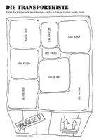 Vorschau - Arbeitsblätter - Frankensteins Monster Körper Wörter - DAZ, Deutsch - Seite 1