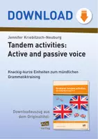 Vorschau - Stundenentwürfe - Tandem activities: Active and passive voice - Knackig-kurze Einheiten zum mündlichen Grammmatiktraining - Deckblatt