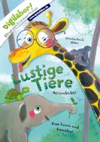 Vorschau - Mal- und Bastelvorlagen - Lustige Tiere - Geschichte mit Ausmalbildern - Deckblatt