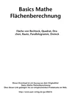 Vorschau - Arbeitsblätter - Basics Mathe Flächenberechnung - Fläche von Rechteck, Quadrat, Drachen, Raute, Parallelogramm, Dreieck - Seite 1