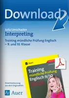 Vorschau - Arbeitsblätter - Training mündliche Prüfung Englisch 9-10 - Interpreting - Deckblatt