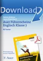 Vorschau - Test - Auer Führerscheine Englisch Klasse 7 - At home - Deckblatt