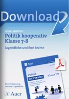 Vorschau - Arbeitsblätter - Politik kooperativ Klasse 7-8 - Jugendliche und ihre Rechte - Deckblatt
