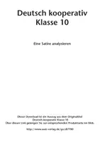 Vorschau - Arbeitsblätter - Deutsch kooperativ Klasse 10 - Eine Satire analysieren - Seite 1