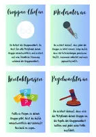 Vorschau - Bildkarten - Gruppenarbeit Rollen- und Aufgabenkarten blau/grün - Seite 2