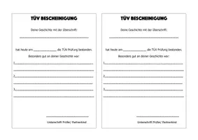 Vorschau - Arbeitsblätter - Geschichten-TÜV Checkliste und Bescheinigung - Seite 3