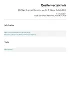 Vorschau - Arbeitsblätter - Wichtige Grammatikbereiche aus der 5. Klasse - Arbeitsblatt - Seite 1